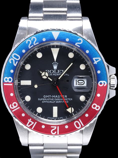 1983 rolex gmt-master 16750 for sale|Rolex gmt 1675 bezel.